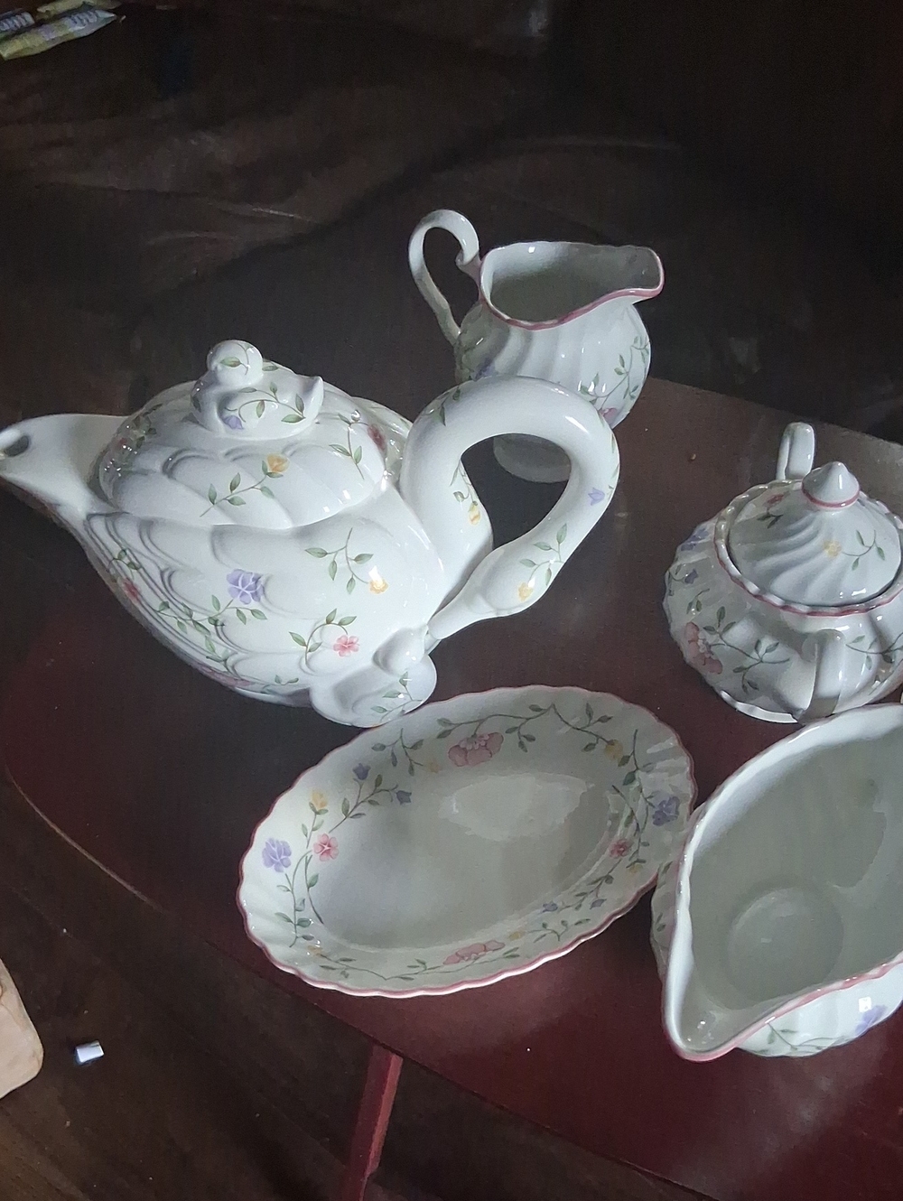 Johnson Brothers SWAN 🦢 SUMMER CHINTZ COLLECTABLES SWAN Set